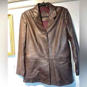 Brown Leather Women's Jacket
